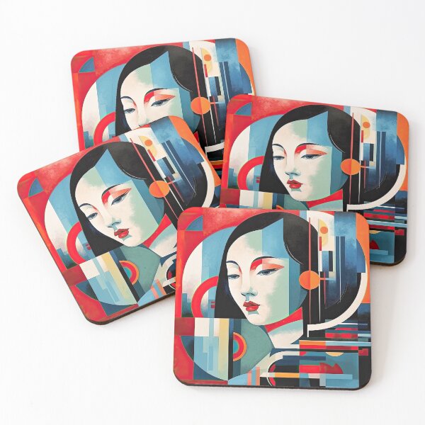 Item preview, Explore Simplistic & Minimalistic Japanese Geisha Portraits with a Majestic Touch designed and sold by ArtificialGenes.