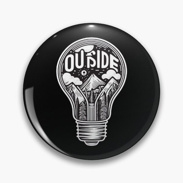 Item preview, Outside, Mountains, Forests, Clouds inside a light bulb designed and sold by dvlahmtees.