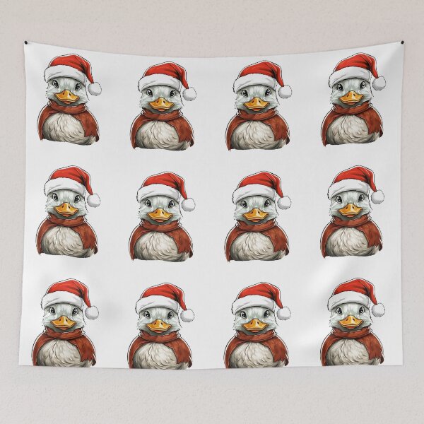 Item preview,  Christmas Santa Duck for Bird Lovers designed and sold by AMONGIFTS.