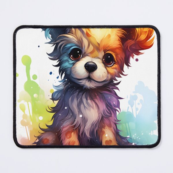 Item preview, Energetic Manga-Style Dog Illustration designed and sold by Shirtastically.