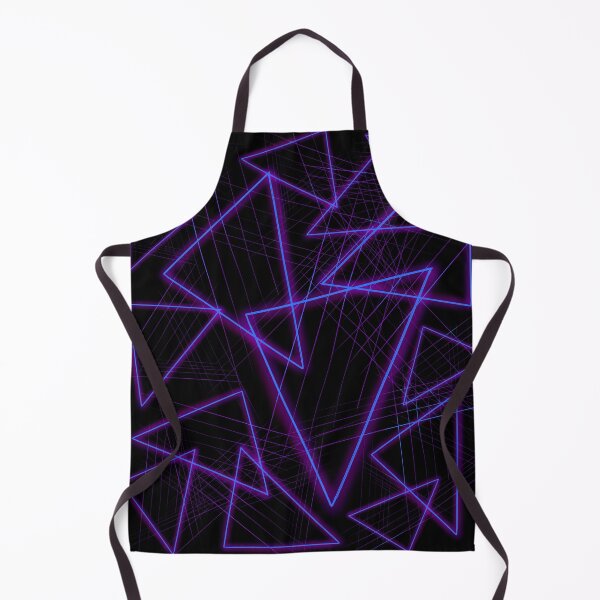 Item preview, Neon Blue Purple 80s Triangles designed and sold by Niniannebast.