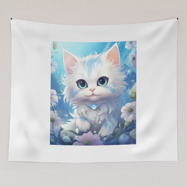 Item preview, Mischievous Manga-Style Cat Illustration designed and sold by Shirtastically.