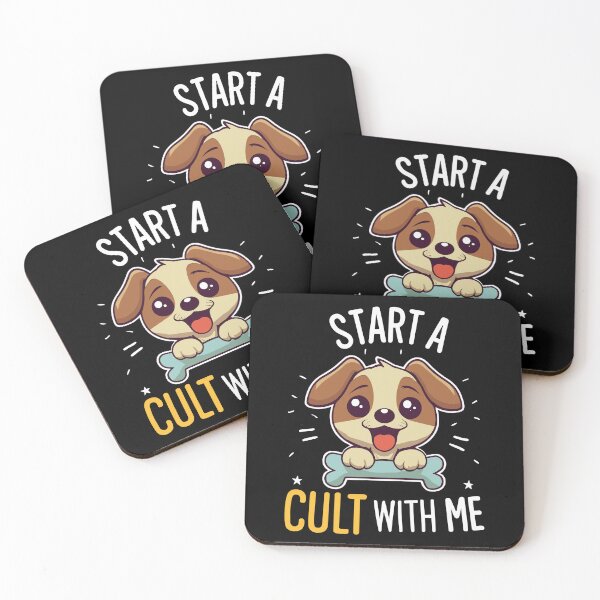 Aperçu de l'œuvre Chien et os de dessin animé mignon - Démarrez un culte avec moi créée et vendue par Shirtlify.