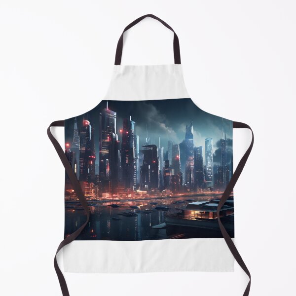 Item preview, Futuristic Cityscape Art designed and sold by Shirtastically.