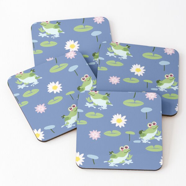Item preview, Frog duet on lily pads, a melodious pond serenade designed and sold by StrawberryJolly.