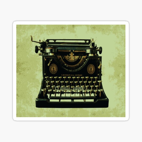 "VINTAGE TYPEWRITER Pop Art" Sticker for Sale by BruceALMIGHTY Redbubble