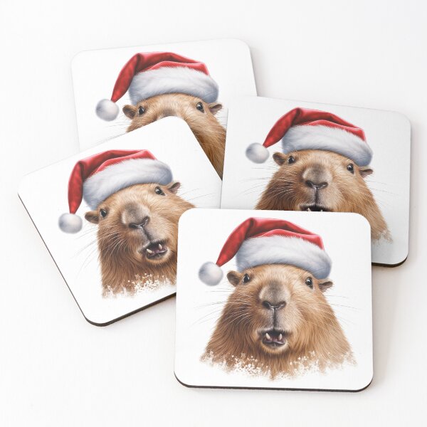 Item preview, Christmas Capibara designed and sold by ZefirDesign.