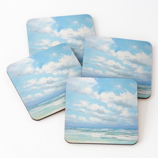 Item preview, Minimalistic water color painting of ocean ! designed and sold by UmagineArts.