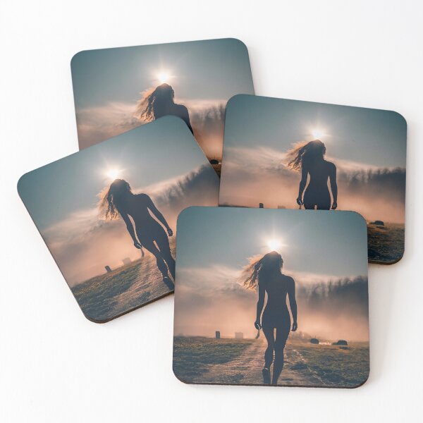 Item preview, woman walking into sunset designed and sold by GFORCE_SHOP.