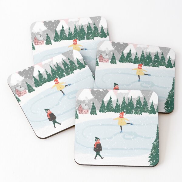 Item preview, Ice skate winter time designed and sold by lalunadraw1.