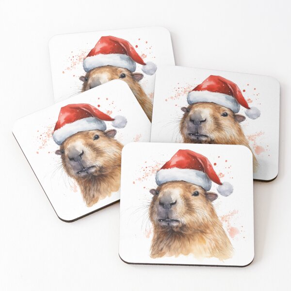 Item preview, Sweet Christmas Capybara designed and sold by ZefirDesign.