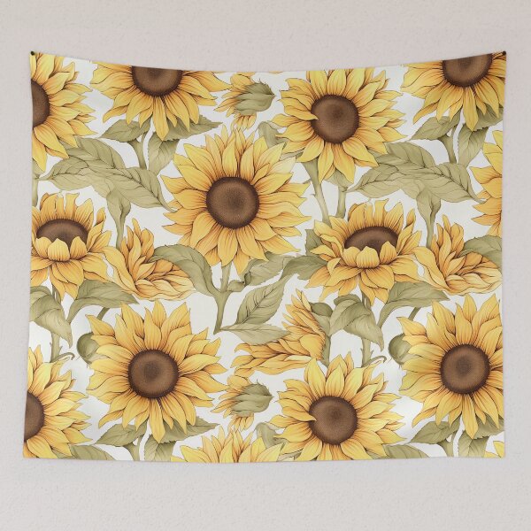 Item preview, Embroidered Sunflowers Pattern #7 designed and sold by NatureSight.