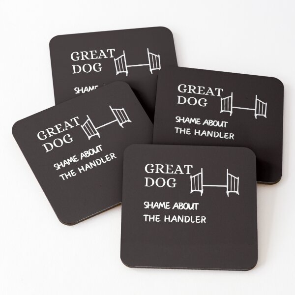 Item preview, Dog Agility - Great Dog, Shame about the Handler with agility jump designed and sold by LBKdesigns.