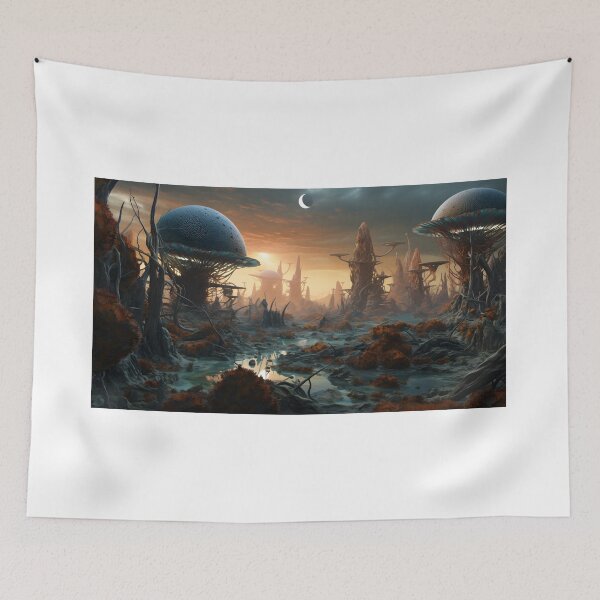 Item preview, Surreal Alien Landscape Art designed and sold by Shirtastically.
