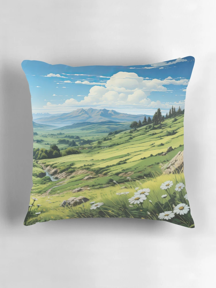 Thumbnail 3 of 4, Pillow, Spring Field designed and sold by PatternCabinet-.