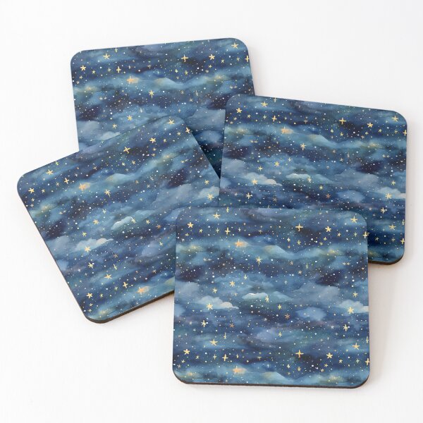 Item preview, Starry night watercolor pattern #8 designed and sold by NatureSight.