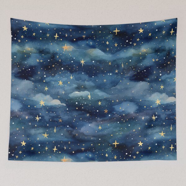Item preview, Starry night watercolor pattern #8 designed and sold by NatureSight.