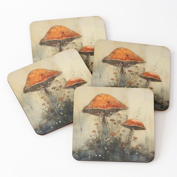Item preview, Encaustic wax and watercolor flower, fungi and grasses 26 designed and sold by EmilyDayDreams.
