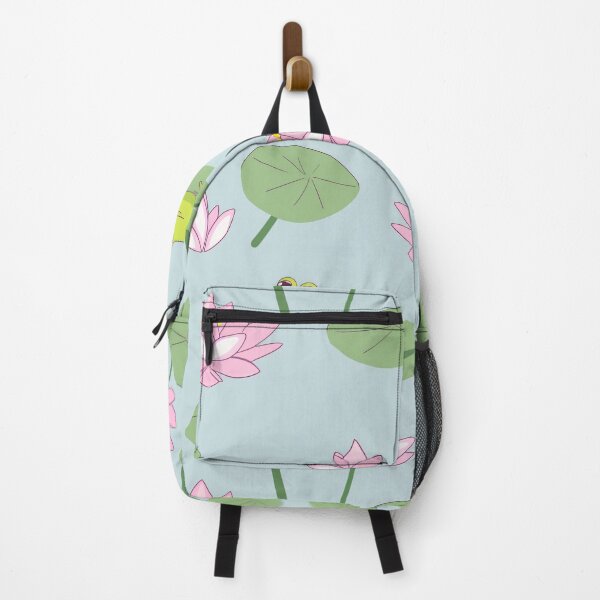 Item preview, Frogs and dragonflies on lily pads, a harmonious coexistence designed and sold by StrawberryJolly.