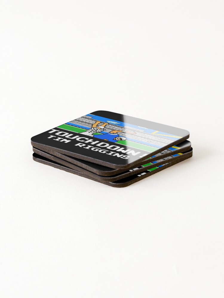 Thumbnail 4 of 5, Coasters (Set of 4), Tecmo Tim Riggins Touchdown designed and sold by acquiesce13.