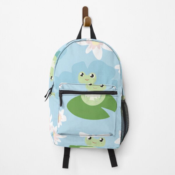 Item preview, Frog serenity on lily pads, a tranquil aquatic haven designed and sold by StrawberryJolly.