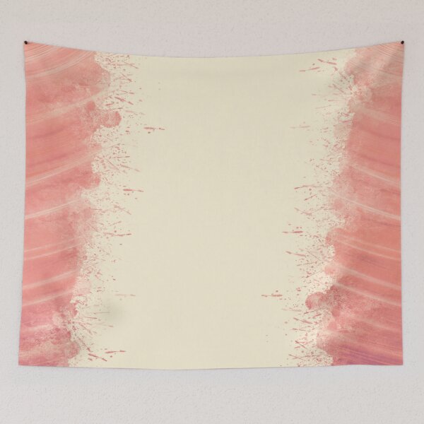 Item preview, Coral Pink Watercolor Paint Brush Stroke Frame Pattern designed and sold by Pevkay97.