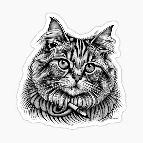 Artikel-Vorschau von Katzenskizze, designt und verkauft von czarnyfeniks.