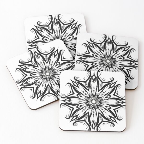 Item preview, Intricate Monochrome Mandala designed and sold by Drake Lewdly.
