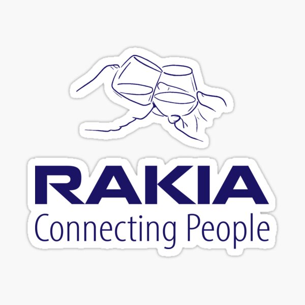 Rakia, connecting people Sticker