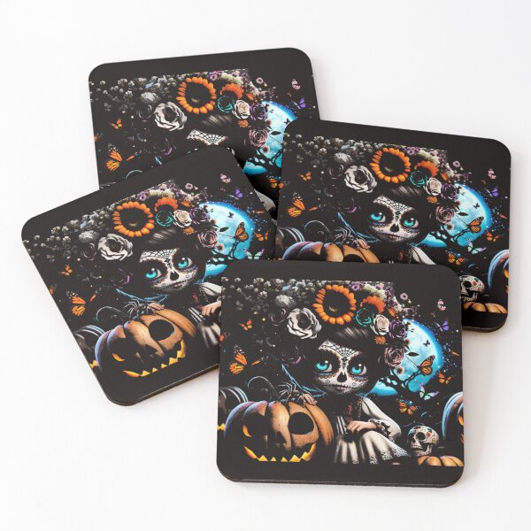 Item preview, Halloween Dia de los Muertos: Enchanted Pumpkin Forest designed and sold by jonrdesign.
