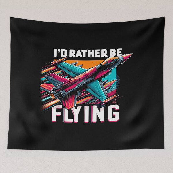 Item preview, I’d rather be flying, funny pilot, jet fighter pilot designed and sold by mwebba2005.
