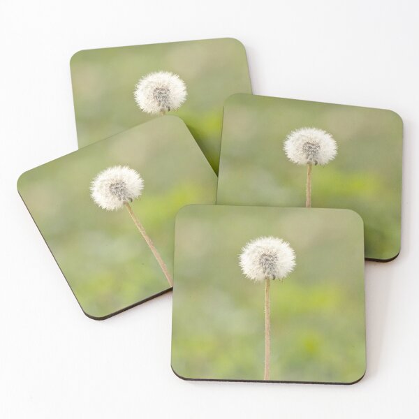 Item preview, White dandelion on green designed and sold by KRFNatureGifts.