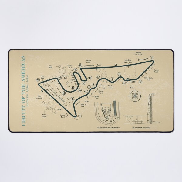 Aperçu de l'œuvre Circuit of the Americas  (Parchment) créée et vendue par BGALAXY.