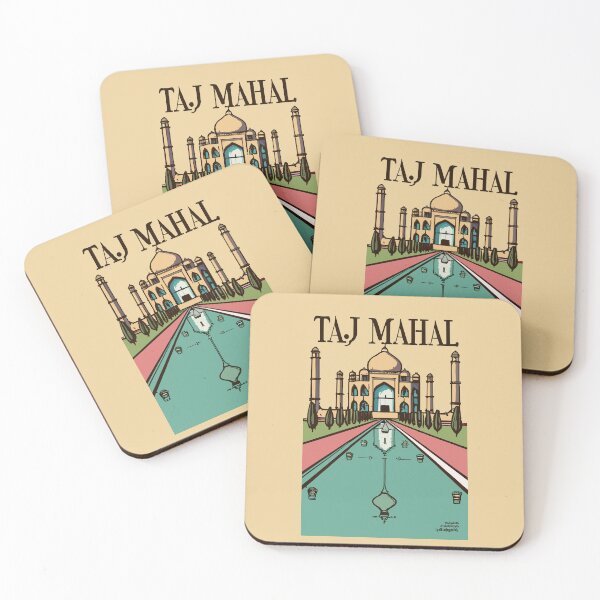 Item preview, A Vintage Travel Art of the Taj Mahal in Agra - India  designed and sold by GoodOldVintage.