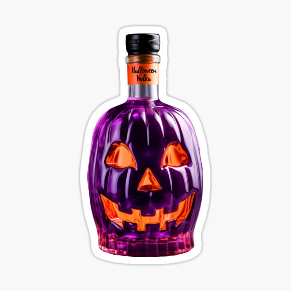 Halloween Vodka Sticker