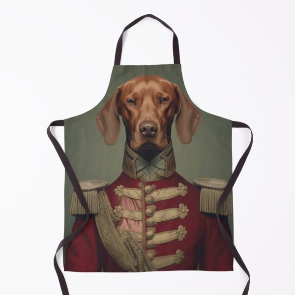 Item preview, Vizsla with royal clothes, funny dog ​​picture, digital download, gift for dog owners, Funny Dog Picture, Vizsla art designed and sold by Specialanimal.