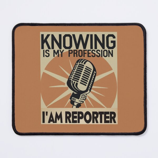 Item preview, Reporter. Journalist. Press. Radio. TV. designed and sold by IgErSTYLE.