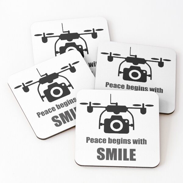 Item preview, Peace Begins with a Smile | Drone Camera designed and sold by 2MArtPro.