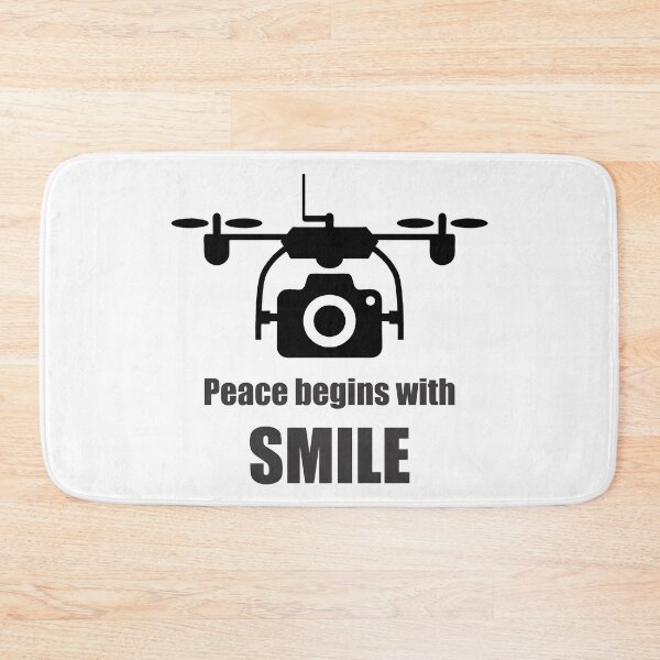 Item preview, Peace Begins with a Smile | Drone Camera designed and sold by 2MArtPro.