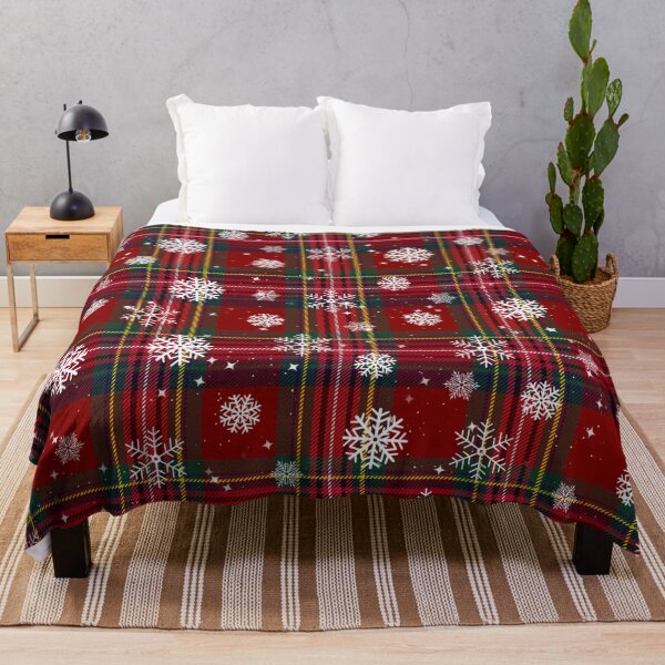 Item preview, Christmas Snowflake Tartan designed and sold by Tetete.
