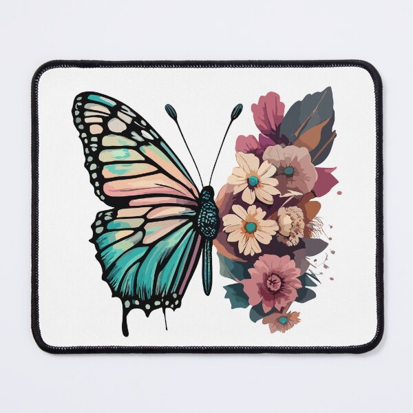 Item preview, Butterfly Metamorphora Nature Flowers Watercolor Branches designed and sold by sadedream.
