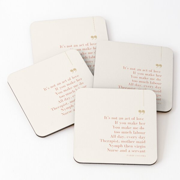Item preview, Paris Paloma Labour Lyrics designed and sold by madsmakesco.