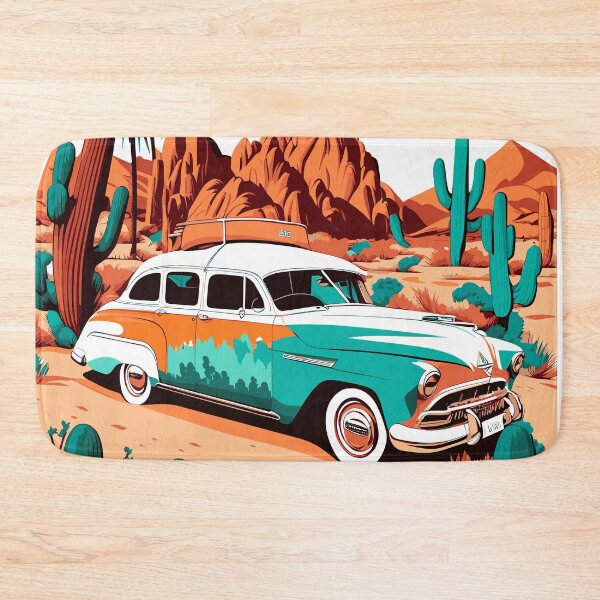 Item preview, Retro car  designed and sold by UrbanHedgehog.