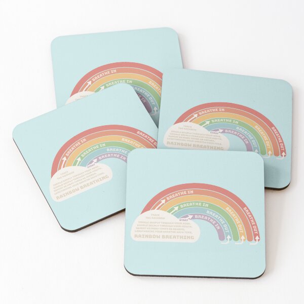 Item preview, Little Hands Rainbow Breathing Technique - anxiety exercise -  designed and sold by StuckOnGood.