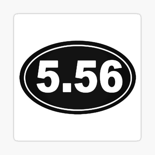556 Oval Sticker 2nd Amendment Sticker
