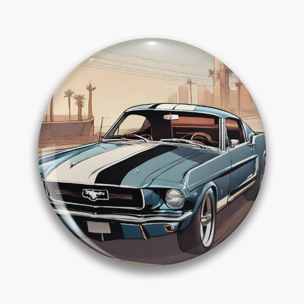 Artikelvorschau, klassisches Muscle-Car - blaues Pony entworfen und verkauft von MGSdesing.