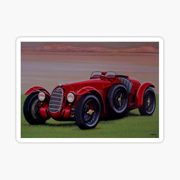 Vintage Style Alfa Romeo World Champions Sticker for Italian Classic Car Vintage Style Alfa Romeo World Champions Sticker for Italian Classic Car