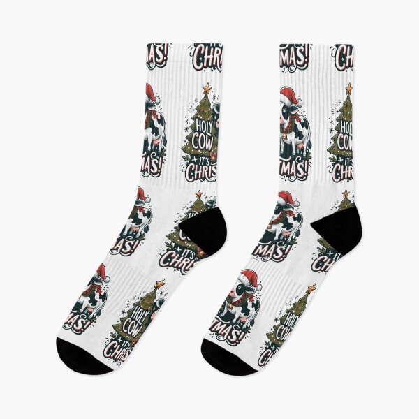 Item preview, Santa Holy Cow Its Christmas designed and sold by ElLocoMus.
