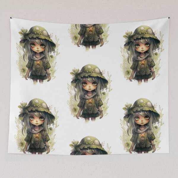 Item preview, Cute Mushroom Zombie, cottagecore, goblincore  designed and sold by NuttyCottage.