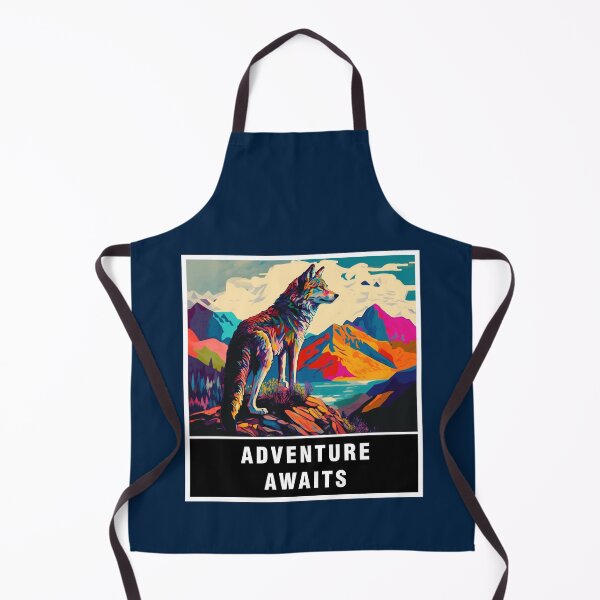 Item preview, Adventure Awaits - Colorful Wolf designed and sold by NaNaSpaceStore.